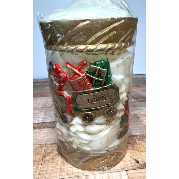 Christmas Santa's Express Candle Emperor Art Creations New 1986 7-3/4” X 3.75” - Picture 7 of 9